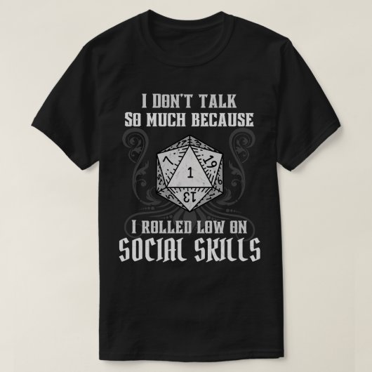 RPGおもしろいソーシャルコンピテンシーキューブペン Tシャツ (デザイン正面)