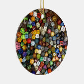 RPGのゲームのサイコロ セラミックオーナメント (右)