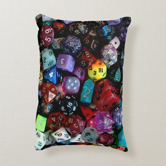 RPGはサイコロ数々の味方しました アクセントクッション (裏面(縦))