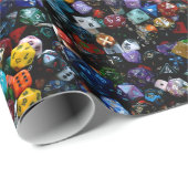 RPGはサイコロ数々の味方しました ラッピングペーパー (ロールコーナー)