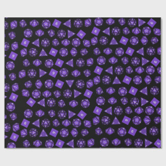 RPGはロールオタクのギフトの紙のゲーマーのファンタジーをさいの目に切ります ラッピングペーパー