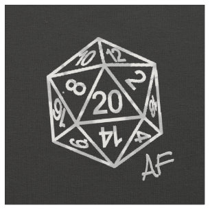 RPGクリストファーAF 古いスクールテーブルトップロールプレーヤーのサイコロ ファブリック
