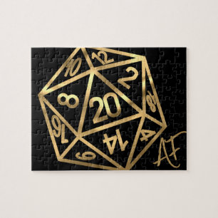 RPGクリストファーAF   金ゴールドファンタジーテーブルトップPnPゲーマーサイコロ ジグソーパズル
