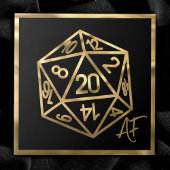 RPGクリストファーAF | 金ゴールドファンタジーテーブルトップPnPゲーマーサイコロ タイル