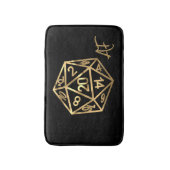 RPGクリストファーAF | 金ゴールドファンタジーテーブルトップPnPゲーマーサイコロ バスマット (正面縦)