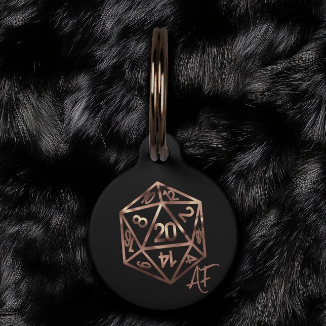 RPGクリストファーAF | 銅ファンタジー卓上ゲーマーサイコロ ペット　ネームタグ (クリエイターアップロード済み)