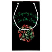 RPGクリスマス | クリスマスファンタジーテーブルトップゲーマーサイコロ スモールペーパーバッグ (裏面)