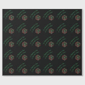 RPGクリスマス | クリスマスファンタジーテーブルトップゲーマーサイコロ ラッピングペーパー (フラット)