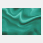 RPGクリスマス | ティール(緑がかった色)グリーンテーブルトップレトロゲーマーサイコロ ラッピングペーパーシート (正面2)