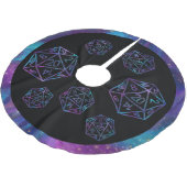 RPGクリスマス | ネブラファンタジー卓上ゲーマーサイコロ ブラッシュドポリエステルツリースカート (アングル)