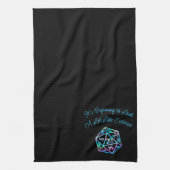 RPGクリスマス | ホロファンタジーテーブルトップゲーマーサイコロ キッチンタオル (縦)