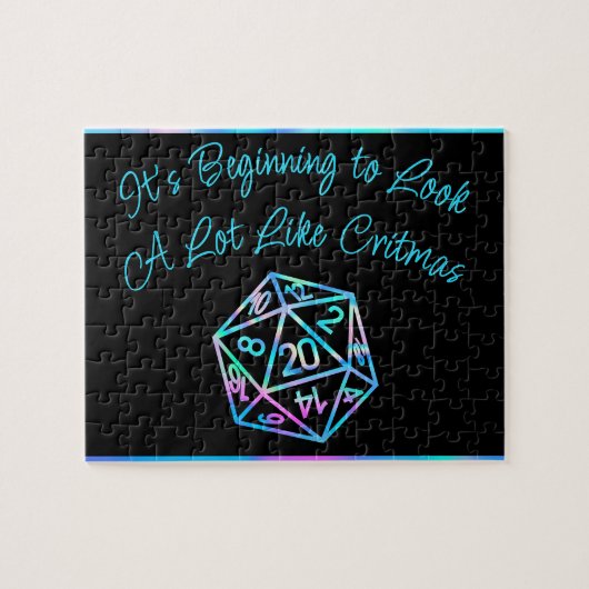 RPGクリスマス | ホロファンタジーテーブルトップゲーマーサイコロ ジグソーパズル (横)