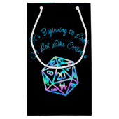 RPGクリスマス | ホロファンタジーテーブルトップゲーマーサイコロ スモールペーパーバッグ (裏面)