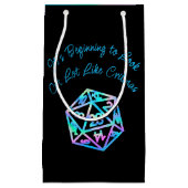 RPGクリスマス | ホロファンタジーテーブルトップゲーマーサイコロ スモールペーパーバッグ (正面)