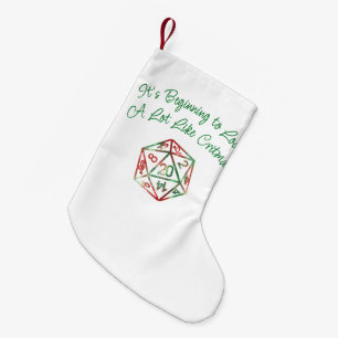 RPGクリスマス 赤と緑のクリスマスホリデーサイコロ スモールクリスマスストッキング