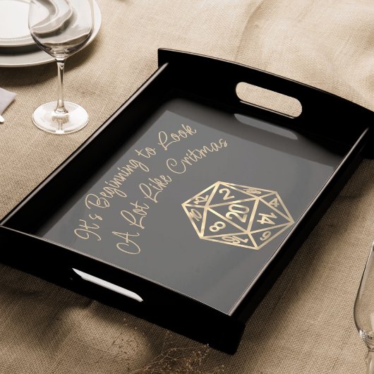 RPGクリスマス |金ゴールドファンタジーテーブルトップゲーマーサイコロ 薄葉紙