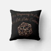 RPGクリスマス | 銅ファンタジー卓上ゲーマーサイコロ クッション (裏面)