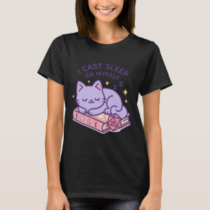RPGゲーマーにゃんこのウトウトD20サイコロ 猫好きさんに Tシャツ