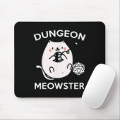 RPGゲーマー猫のサイドクエスト 楽しいネコ好きD20ダイスゲーム マウスパッド (マウス)