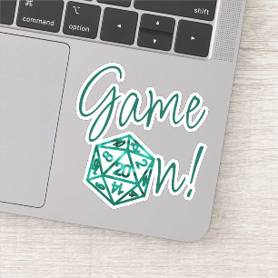 RPGゲームオン エメラルドファンタジーテーブルトップレトロゲーマー シール