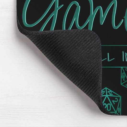 RPGゲームオン | エメラルドファンタジー卓上レトロゲーマー マウスパッド (コーナー)