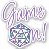 RPGゲームオン | ネブラファンタジー卓上ゲーマーサイコロ シール (正面)