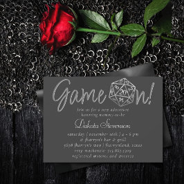 RPGゲームオン | ファンタジー卓上レトロゲーマーサイコロ 招待状