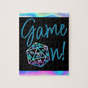 RPGゲームオン ホロファンタジーテーブルトップレトロゲーマー ジグソーパズル