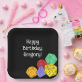 RPGゲームサイコロ、ボード、ファンタジーゲームをテーマにしたパーティー ペーパープレート (パーティー)