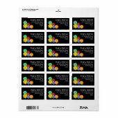 RPGゲームサイコロ、ボード、ファンタジーゲームアドレス ラベル (フルシート)