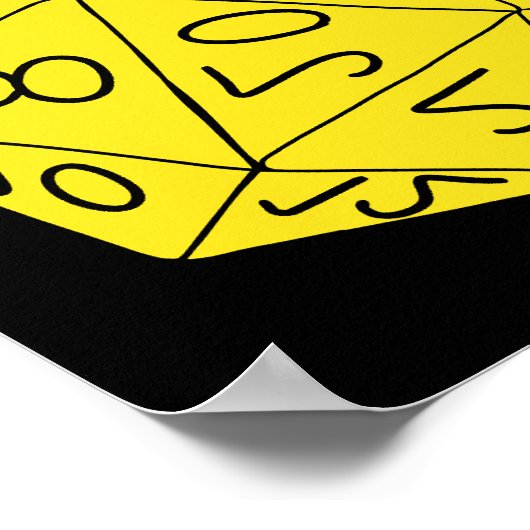 RPGゲームサイコロ、ボード、ファンタジーゲームパーソナライズされた ポスター (角)