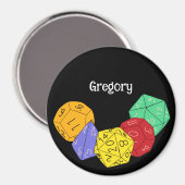 RPGゲームサイコロ、ボード、ファンタジーゲームパーソナライズされた マグネット (正面/裏面)