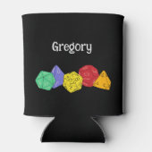 RPGゲームサイコロ、ボード、ファンタジーゲームパーソナライズされた 缶クーラー (裏面)