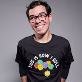 RPGゲーム転がのおもしろいサイコロ Tシャツ