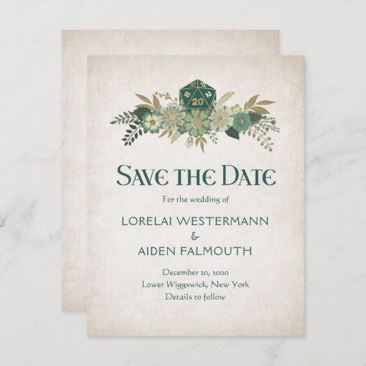 RPGサイコロゲーマー結婚ズ セーブザデート (正面/裏面)