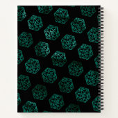 RPGサイコロ | エメラルドテーブルトップPnPゲーマーグラフ紙 ノートブック (裏面)