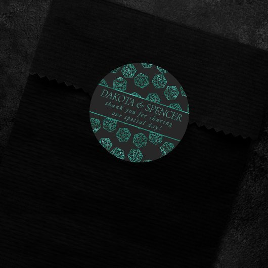 RPGサイコロ | エメラルドファンタジー卓上ゲーマーカスタム ラウンドシール