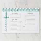 RPGサイコロ | エメラルドファンタジー卓上ゲーマーセッション ペーパーパッド (正面)