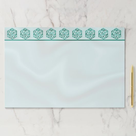 RPGサイコロ | エメラルドファンタジー卓上ゲーマーブランディング ペーパーパッド (インサイチュ)