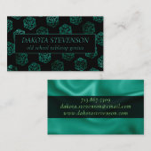 RPGサイコロ | エメラルドファンタジー卓上ゲーマーブランディング 名刺 (正面/裏面)