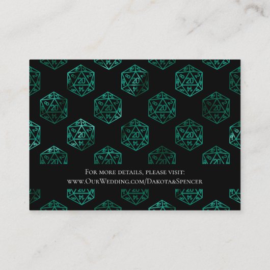 RPGサイコロ | エメラルドファンタジー卓上ゲーマー詳細 エンクロージャーカード (裏面)