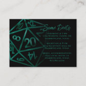 RPGサイコロ | エメラルドファンタジー卓上ゲーマー詳細 エンクロージャーカード (正面)