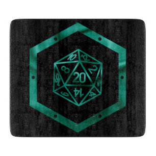 RPGサイコロ   エメラルドファンタジー卓上レトロゲーマー カッティングボード