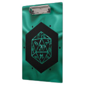 RPGサイコロ | エメラルドファンタジー卓上レトロゲーマー クリップボード (左)