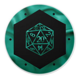 RPGサイコロ エメラルドファンタジー卓上レトロゲーマー セラミックノブ