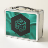 RPGサイコロ | エメラルドファンタジー卓上レトロゲーマー メタルランチボックス (裏面)