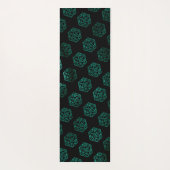 RPGサイコロ | エメラルドファンタジー卓上レトロゲーマー ヨガマット (裏面)