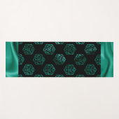 RPGサイコロ | エメラルドファンタジー卓上レトロゲーマー ヨガマット (正面(横))