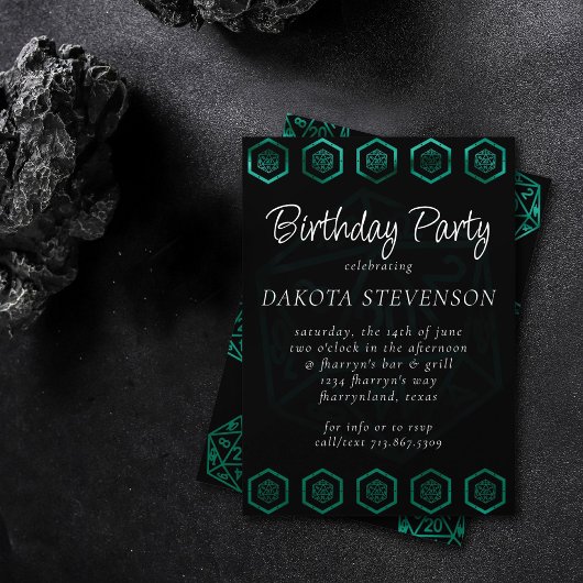 RPGサイコロ | エメラルドファンタジー卓上レトロゲーマー 招待状