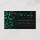 RPGサイコロ | エメラルド卓上ゲーマーのギフトが展示 エンクロージャーカード (正面)